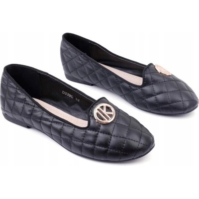 Kids hit známka balerínky koža zlatá čierne