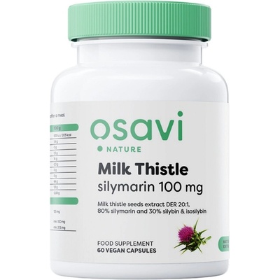 Osavi Milk Thistle Silymarin 100mg, 60 Vegan Capsules