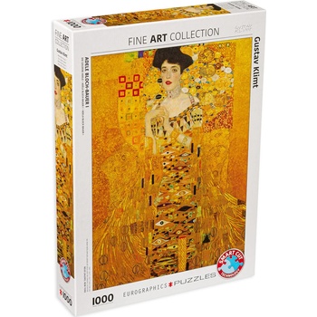EUROGRAPHICS Пъзел Eurographics от 1000 части - Портрет на Адел Бауър, Густав Климт (EG60009947)