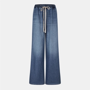 7 For All Mankind Дънки 7 For All Mankind Women's Pull-On Wide Leg Jeans - Light Blue