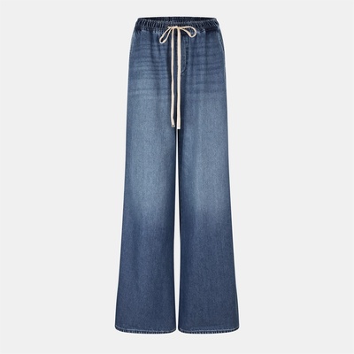 7 For All Mankind Дънки 7 For All Mankind Women's Pull-On Wide Leg Jeans - Light Blue
