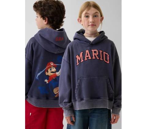 GAP & Super Mario tmavomodrá