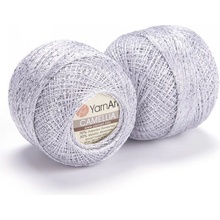 Yarn Art příze Camellia 411 stříbrná