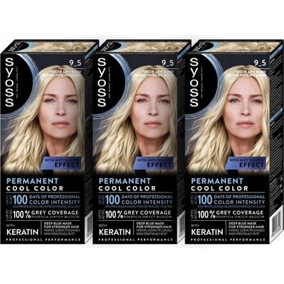 SYOSS Barva na vlasy Mrazivá Perlová Blond 9-5 pro blondýnky 150 ml