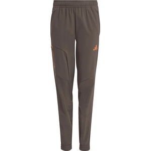 adidas Детски анцунг долнище adidas Kid's Hooded Tech Woven Pants Tracksuit trousers - Shadow Olive / Dusky Orange - размер 140 (EU) (701-4474-0312)