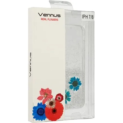 Apple Силиконов калъф кейс за iPhone 7 / iPhone 8 Vennus Real Flower Amelia