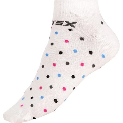 Litex Dizajnové ponožky nízke 9A024 Biela