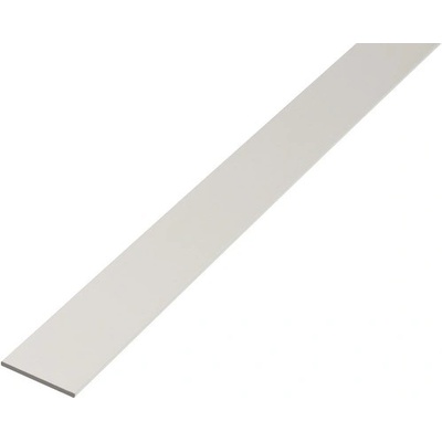 Tyč plochá alu strieborný elox 25x2 mm 1 m