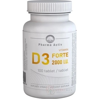Pharma Activ Vitamin D3 FORTE 2000 I.U. tabliet 100 ks