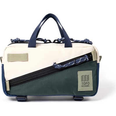 Topo Designs Чанта за кръст Topo designs Mini Quick Pack Hip bag - Forest / Bone White - размер 2, 5 l (510-5449-1111)