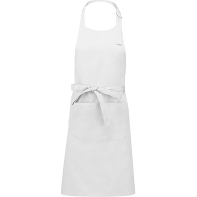 Kariban Zástěra Kariban K885 s laclem COT20K88500199-white
