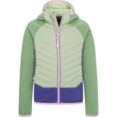 TROLLKIDS Детско поларено яке Trollkids Girl's Sirdal Jacket Fleece jacket - Pistachio Green / Violet Blue / Wild Rose - размер 92 (EU) (703-4380-0311)