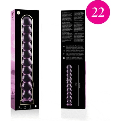 Nebula series by ibiza Стъклено розово дилдо модел 22 nebula 21.5 см