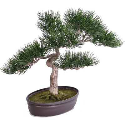 Umelý Bonsai borovice v kvetináči, 43cm