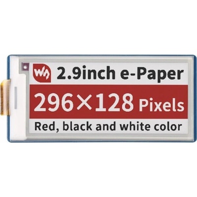 Waveshare E-Paper E-Ink displej 2,9' 296x128px - SPI - 3 barvy - pro Raspberry Pi Pico - 19607} – Zboží Živě