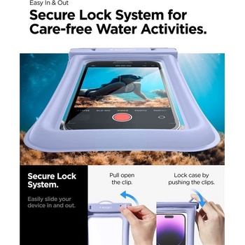 Pouzdro Spigen Aqua Shield WaterProof Floating Case A610 2 Pack, aqua modré