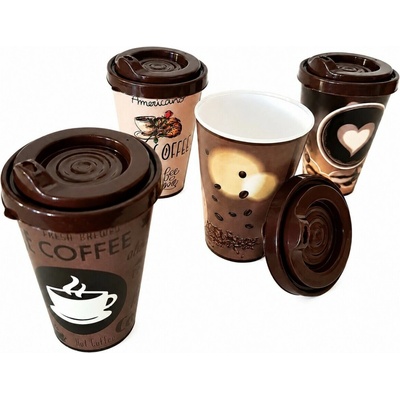 MAKRO Pohár UH Coffee rôzne dekory 400 ml