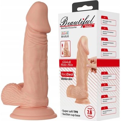 Lybaile Beautiful Encounter Zebulon Realistic and Flexible Dildo Flesh 19,4 cm