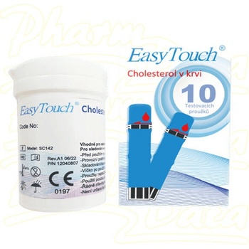 EasyTouch testovací proužky na cholesterol 10 ks