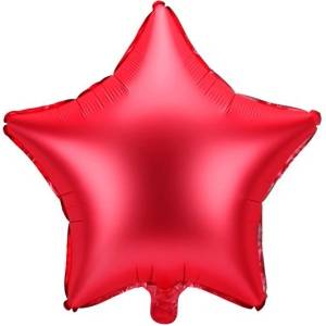 Party Deco Фолиев Балон Звезда, Червена 48см (fb3s-007)