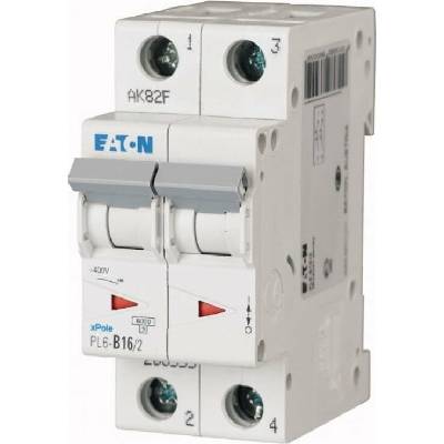 Eaton 2P B 16A 6kA AC PL6-B16/2 286555