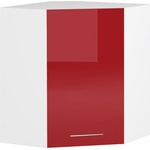 Bogdan Furniture Europe Ъглов горен шкаф В 60/72/60-Е20, червен гланц - bogdanmebel