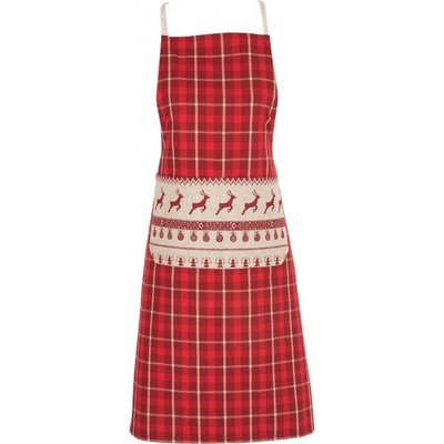 Clayre & Eef Zástěra Nordic Christmas 70x85 cm