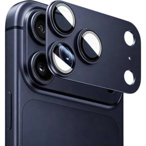Blueo Протектор за камера за iPhone 17 Pro - Integrated Metal Camera Lens Protector - Blueo - Тъмно син