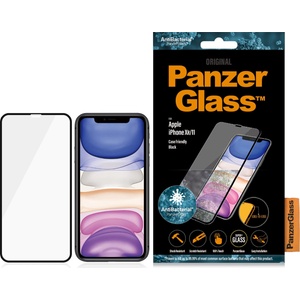 Panzer Стъклен протектор PanzerGlass за Apple iPhone XR/11 AntiBacterial CaseFriendly, Black
