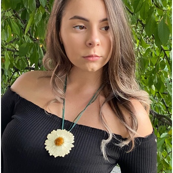 Meganflo Голяма бяла маргарита - дълга верижка