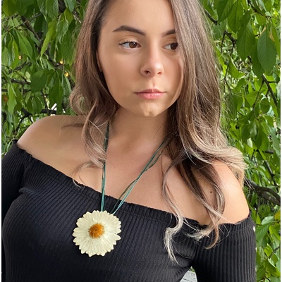 Meganflo Голяма бяла маргарита - дълга верижка