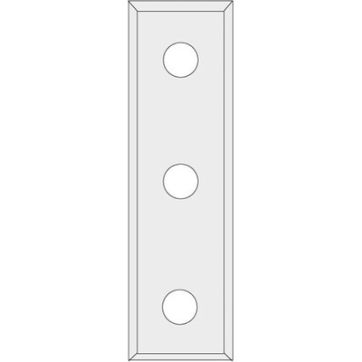 IGM N012 Žiletka tvrdokovová - 50x12x1,7 LaminoMDF (3 otvory)_