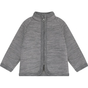 Huttelihut Детско вълнено яке Huttelihut Kid's Jacket Wool Brushed Inside Wool jacket - Medium Grey Melange - размер 62 (EU) (703-7732-0112)
