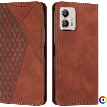 Image 1 of Motorola Moto G73 5G Diamond Pattern Wallet Калъф и Протектор
