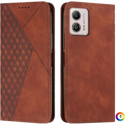 Motorola Moto G73 5G Diamond Pattern Wallet Калъф и Протектор