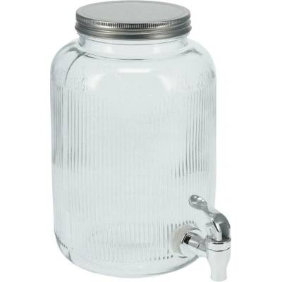 Excellent Houseware Skleněný džbán s kohoutkem, 4 l transparentní