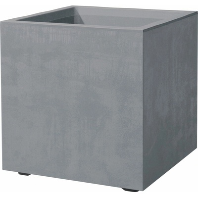 Deroma Kvetináč Quadro Millenium so zásobníkom na vodu Ash Grey - 39 cm