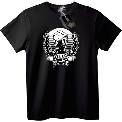 NOONEBRAND Тениска Бирен Фест - L, Black