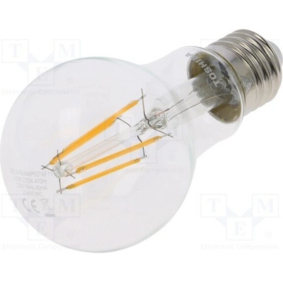 Toshiba LED LIGHTING DELS-FBW44P527AF11 Žárovka LED teple bílá E27 230VAC 470lm 4,5W 270° 2700K
