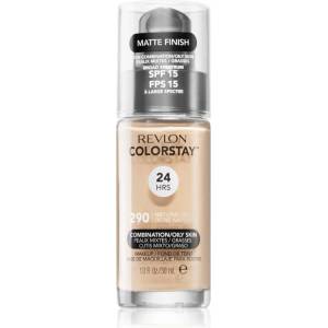 Revlon Cosmetics ColorStay SPF 15 дълготраен матиращ фон дьо тен за смесена и мазна кожа цвят 290 Natural Ochre 30ml