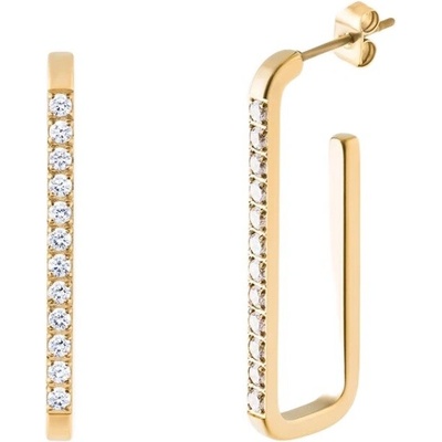 Preciosa Pozlacené náušnice s kubickou zirkonií Auris Spotlight 7504Y00