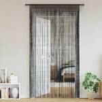 Pure Line Home Пердета с ресни в цвят черен за тръбен корниз, 2 бр. , 100 x 250 см