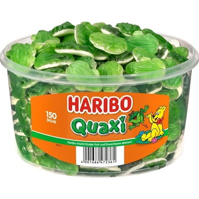 Haribo Quaxi Fröschli želé žáby Dóza 150 x 7 g 1,05 kg