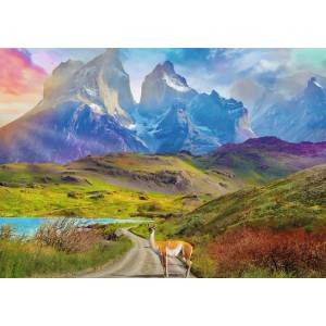 Trefl - Puzzle Llama in Patagonia, South America - 500 piese