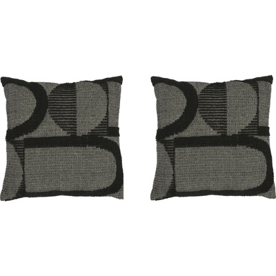 Livarno vankúš antracitový 2 ks 45x45