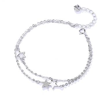 Silenti Jewelry Сребърна гривна "Вселена