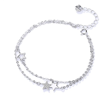 Silenti Jewelry Сребърна гривна "Вселена