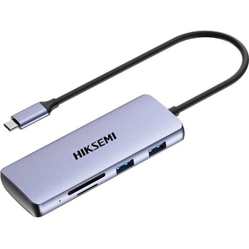 Hikvision USB Хъб Hiksemi 8 в 1 DS8, 4K, HDMI, SD, XTF, USB 3.0 (2113120010)