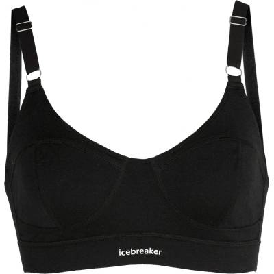 Icebreaker Дамски спортен сутиен Icebreaker Women's Queens Clasp Bra Merino base layer - Black - размер XS (115-1423-0111)