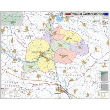 Mapmedia Карта на община Симеоновград
